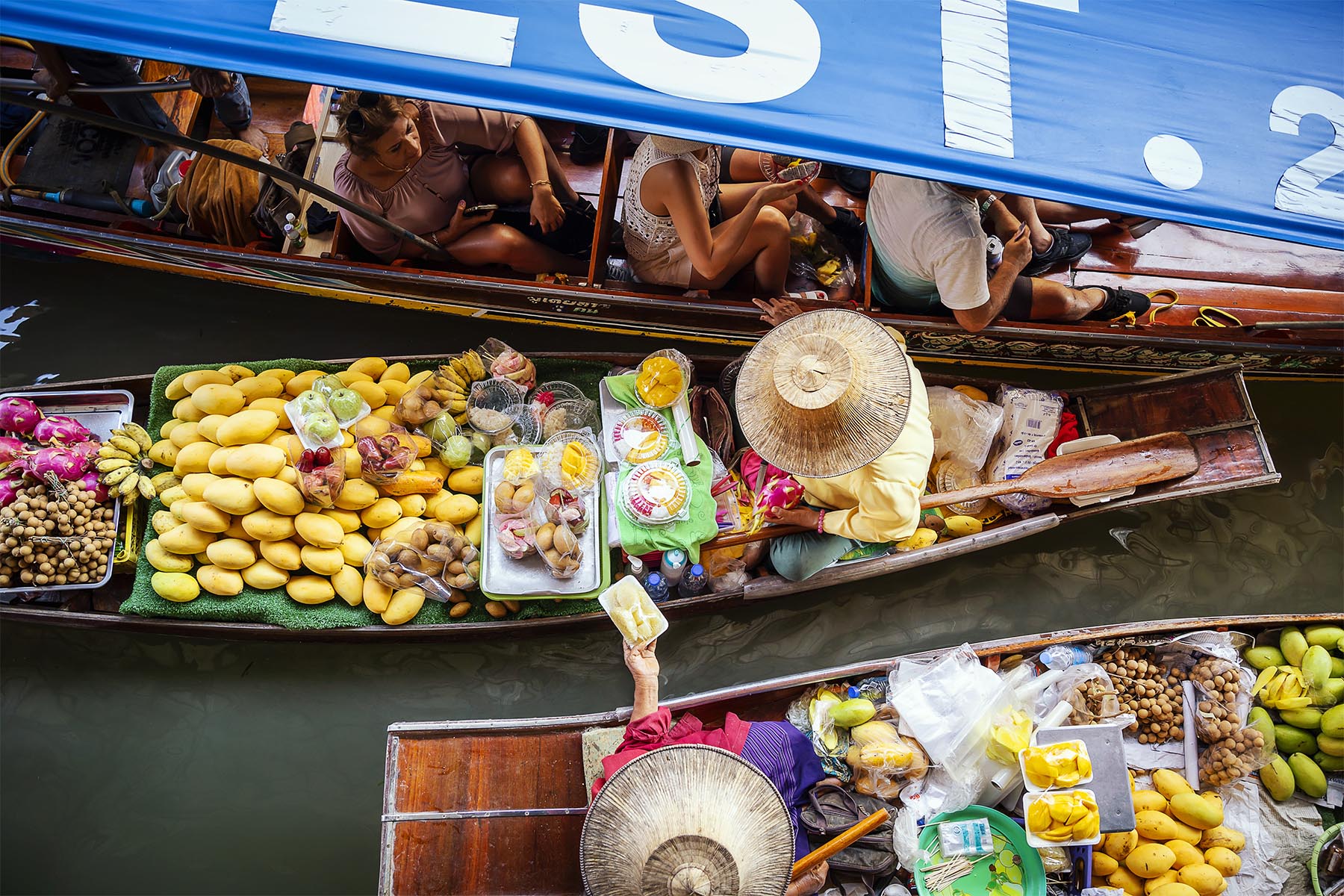 Venditrici di Frutta – Floating Market – Thailandia